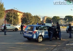 Posto di blocco polizia, viale dello Stadio - 21 dicembre 2015 (2)