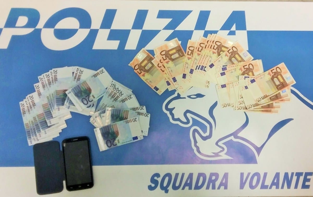 Le banconote sequestrate