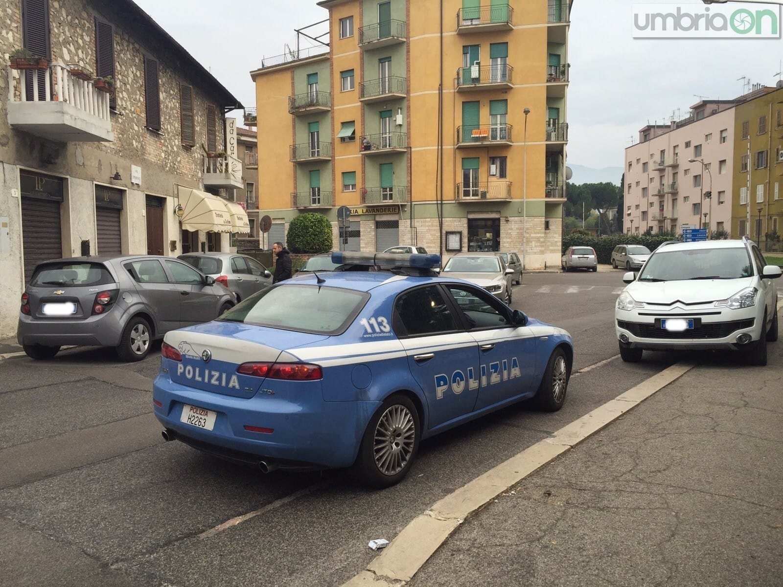 La polizia sul posto