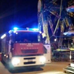 Terni, attentato: fiamme al Luna Park