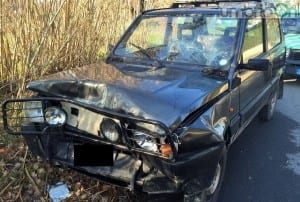 Auto tampona pulmino disabili a Gabelletta - 22 gennio 2016 (1)