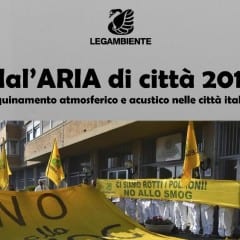 Legambiente, il dossier ‘Mal’aria 2016’