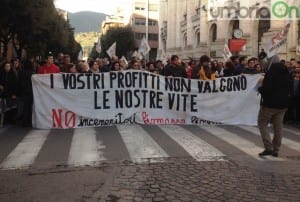 Una manifestazione del Comitato 'No inceneritori'