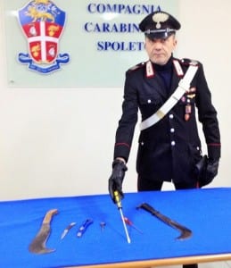 Arnesi da scasso, carabinieri di Spoleto - 16 febbraio 2016 (1)