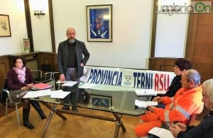 Conferenza stampa RSU Provincia Terni - 18 febbraio 2016