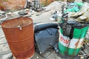 Discarica abusiva San Mariano di Corciano, Forestale Perugia - 18 febbraio 2016 (1)