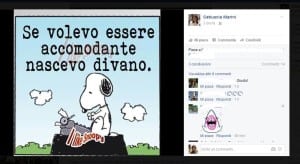 Il post su facebook di Catiuscia Marini