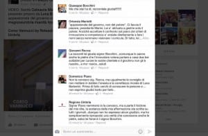 Post 'Regione Umbria' su Facebok contro Luca Barberini - 19 febbraio 2016