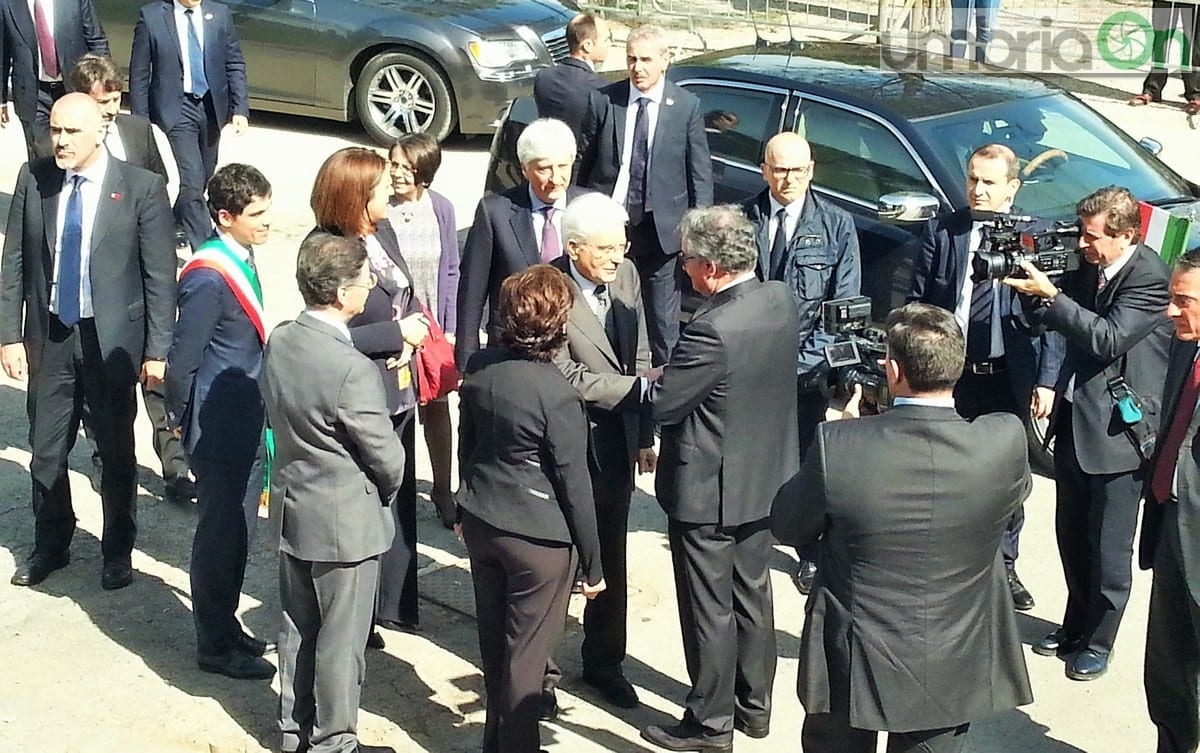 Mattarella a Perugia, visita breve e intensa