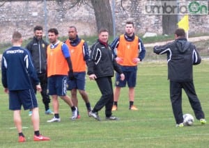 Fabiano Santacroce durante il ritiro di Norcia