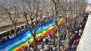 Il corteo in viale Indipendenza