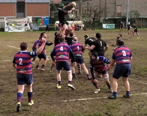 Una fase di Terni Rugby-Gubbio rugby