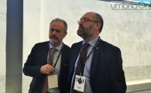 Massimiliano Burelli, a destra, con Massimo Calderini