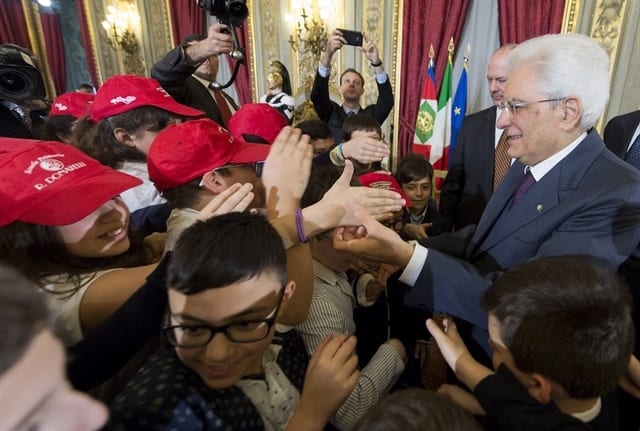 Terni, scolari ricevuti da Sergio Mattarella