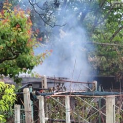 Terni, fiamme al Rivo: bruciano due capanni