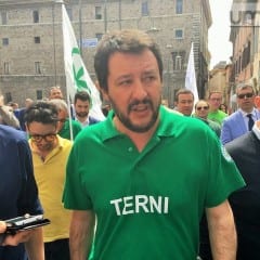 Terni, doppio arresto: Salvini piomba in città