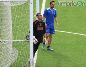 Mazzoni e Gonzalez durante le prove sui calci piazzati