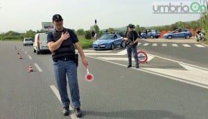 Posto di blocco polizia Marattana, Volante Stradale generica controlli - 7 aprile 2016 (3)