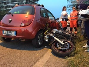 Terni incidente auto moto1