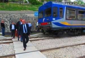 L'arrivo alla stazione di San Gemini