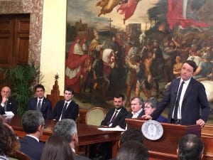 Il Premier Renzi illustra il progetto