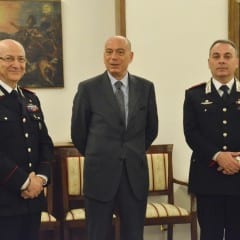 Fausto Cardella ospite dei carabinieri