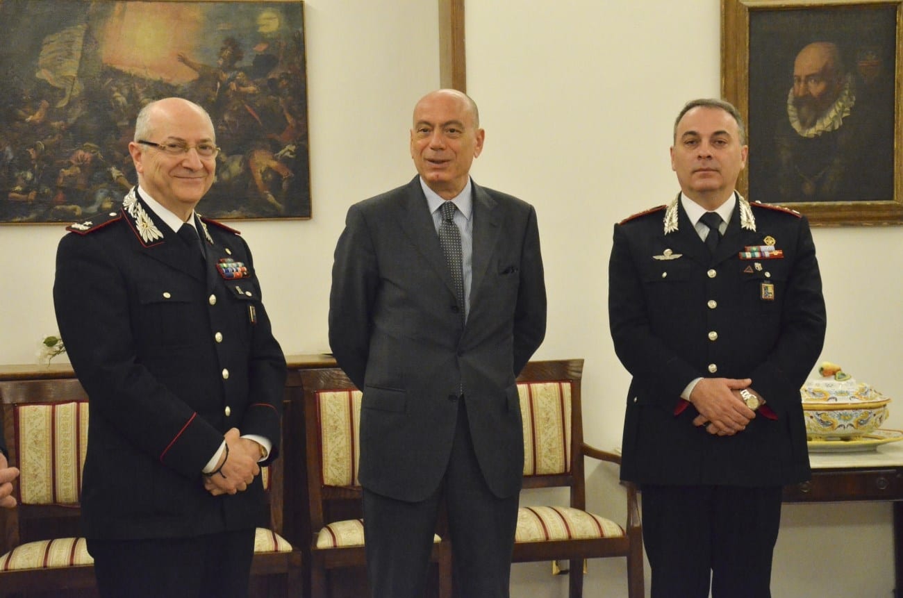 Fausto Cardella ospite dei carabinieri