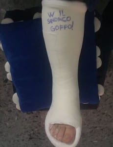 De Rebotti gamba rotta