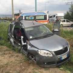 Schianto auto-camion, tre feriti a Terni