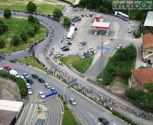 Il ‘serpentone’ a piazzale Bianchini Riccardi