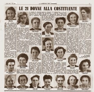 Domenica del corriere donne elette alla costituente