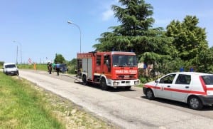 Incidente auto contro contatore gas Avigliano Umbro - 22 giugno 2016