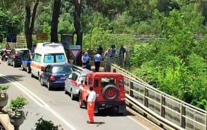 Minaccia suicidio Ponte D'Augusto Narni - 23 giugno 2016 (1)