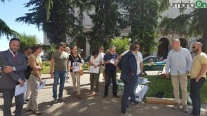 Perugia regione umbria discarica le crete rifiuti protesta (6)