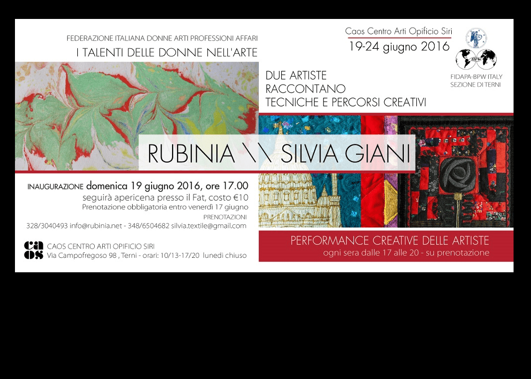 ‘Talenti al femminile’: mostra d’arte a Terni