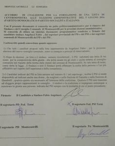 L'accordo preelettorale