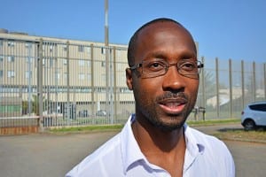 Rudy Guede fuori dal carcere di Viterbo