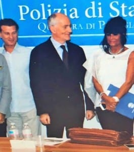 Franco Gabrielli, capo polizia, segretari sindacato Consap - Perugia, 26 luglio 2016
