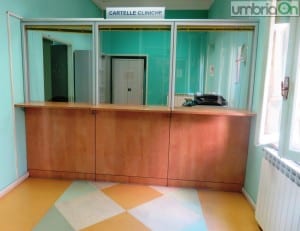 La zona per le cartelle cliniche