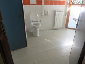 Uno dei bagni aperti