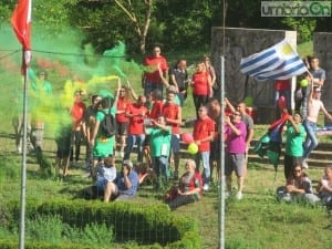 I tifosi della Est-Viciani a Roccaporena