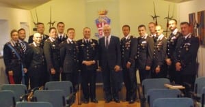 Il prefetto in visita al comando di via Ruggia