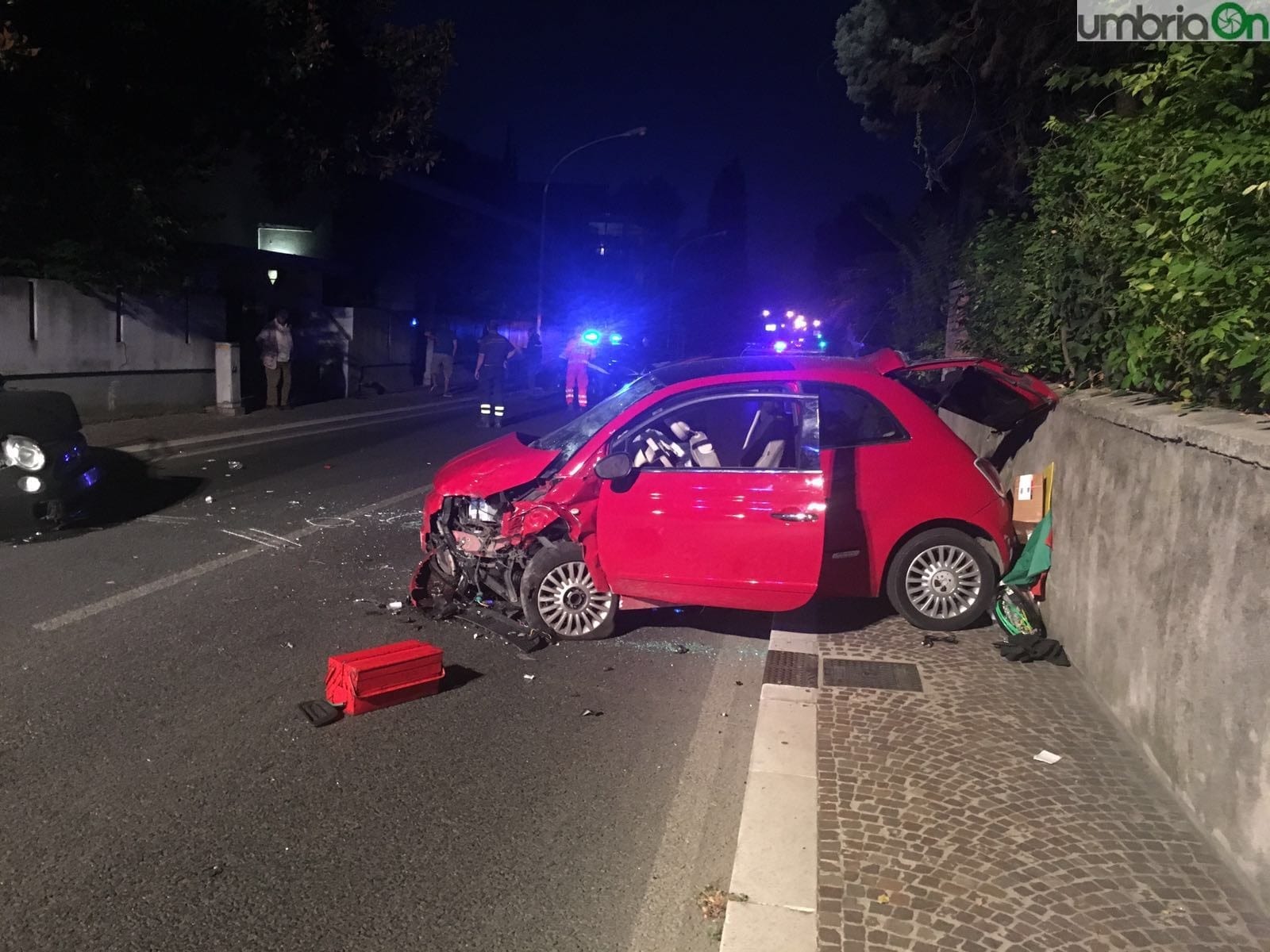 Frontale all’alba: due feriti a Terni