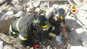 vigili del fuoco terremoto