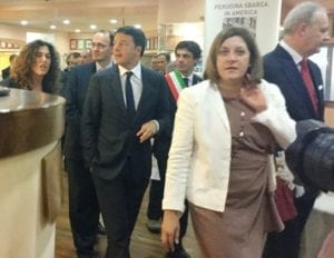 Matteo Renzi e Catiuscia Marini