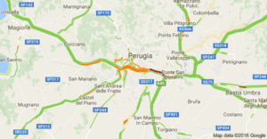La situazione del traffico sabato mattina