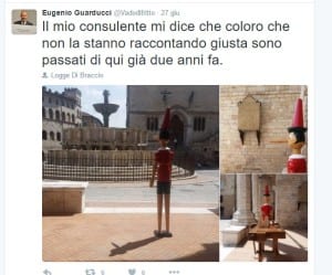 Un tweet di Guarducci