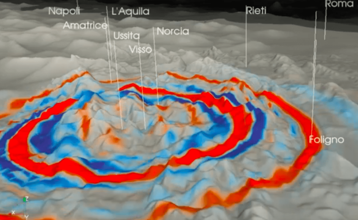 Terremoto, l’Ingv: «Ecco l’onda sismica»