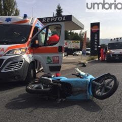 Terni, scooter travolto: ferito un 43enne