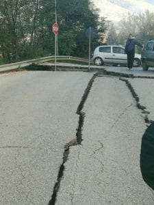 La strada che porta a Norcia